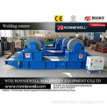PU Roller 650mm x325mm Conventional Welding Rotator Oil Tan